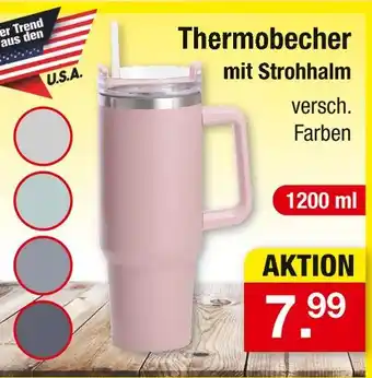 Zimmermann U.s.a. thermobecher mit strohhalm Angebot