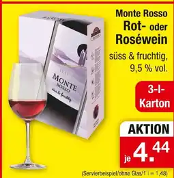 Zimmermann Monte rosso rot- oder roséwein Angebot