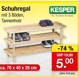 Zimmermann Kesper schuhregal Angebot