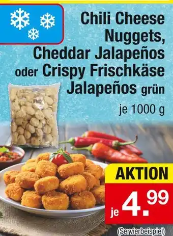 Zimmermann Chili cheese nuggets, cheddar jalapeños oder crispy frischkäse jalapeños grün Angebot