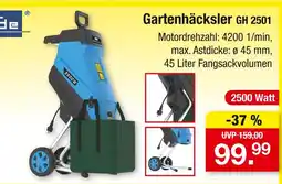 Zimmermann Güde gartenhäcksler gh 2501 Angebot