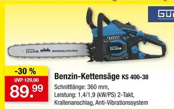 Zimmermann Güde benzin-kettensäge ks 400-38 Angebot