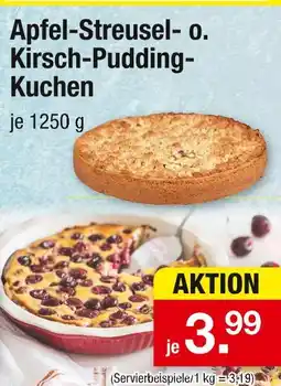 Zimmermann Apfel-streusel- o. kirsch-pudding-kuchen Angebot