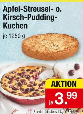 Zimmermann Apfel-streusel- o. kirsch-pudding-kuchen Angebot