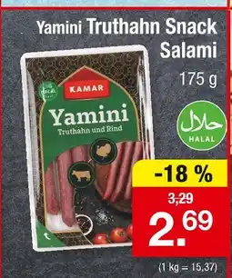 Zimmermann Kamar yamini truthahn snack salami Angebot