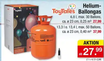 Zimmermann Toytales helium-ballongas Angebot