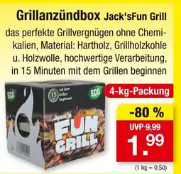 Zimmermann Jack'sfun grill grillanzündbox Angebot