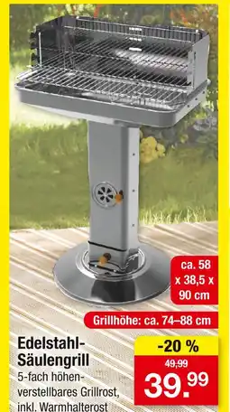 Zimmermann Edelstahl säulengrill Angebot