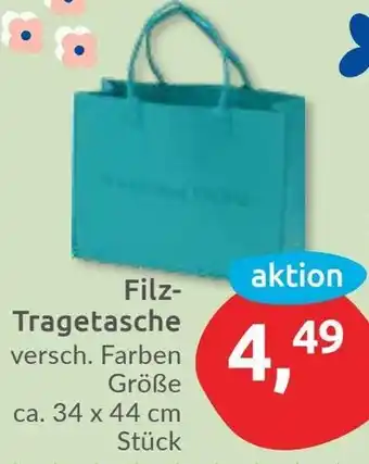 Budni Filz Tragetasche Angebot