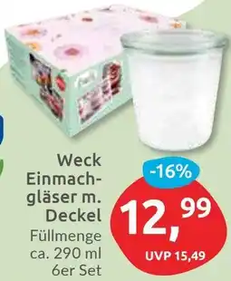 Budni Weck Einmachgläser m. Deckel Angebot