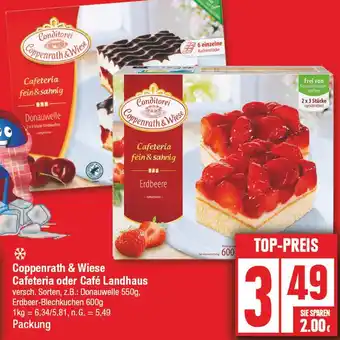 Edeka Coppenrath & wiese cafeteria fein & sahnig donauwelle oder erdbeere Angebot