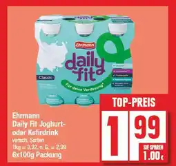 Edeka Ehrmann daily fit joghurt- oder kefirdrink Angebot