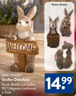 Aldi Süd HOME CREATION Großer Dekohase Angebot