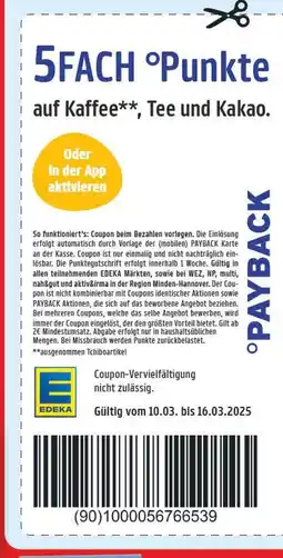 Edeka Edeka 5fach °punkte Angebot