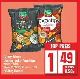 Edeka Funny-frisch linsen chips oder popchips Angebot