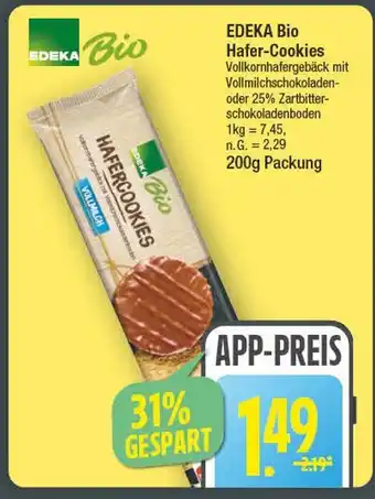 Edeka Edeka bio hafer-cookies Angebot