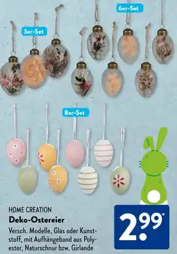 Aldi Süd HOME CREATION Deko-Ostereier Angebot