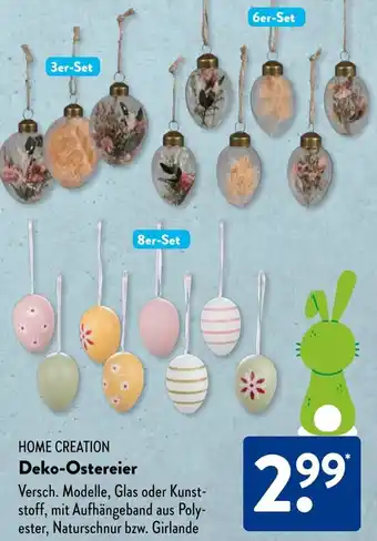 Aldi Süd HOME CREATION Deko-Ostereier Angebot