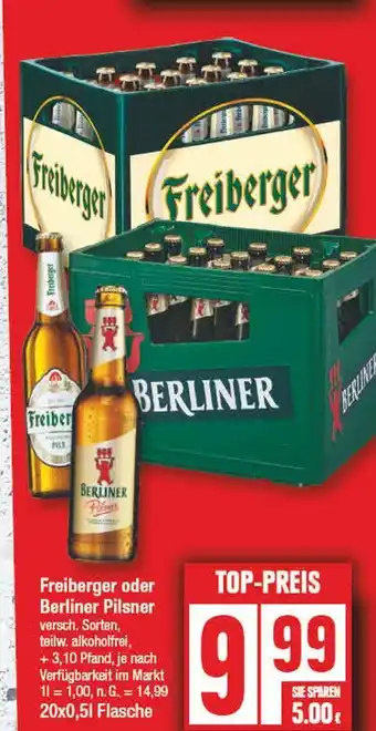 Edeka Freiberger oder berliner pilsner Angebot