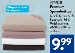 Aldi Süd NOVITESSE Premium Spannbetttuch Angebot