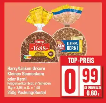 Edeka Harry/lieken urkorn kleines sonnenkern oder kerni Angebot