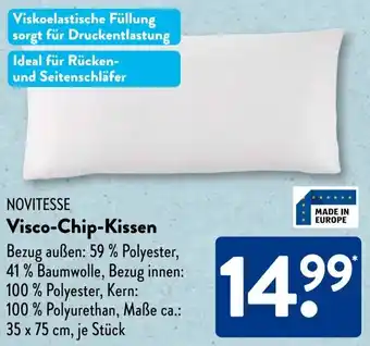 Aldi Süd NOVITESSE Visco-Chip-Kissen Angebot