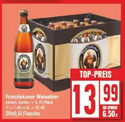 Edeka Franziskaner weissbier Angebot