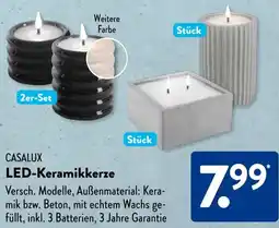 Aldi Süd CASALUX LED-Keramikkerze Angebot