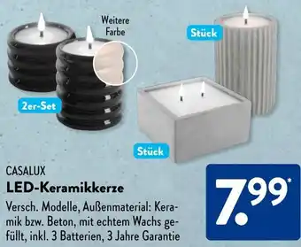 Aldi Süd CASALUX LED-Keramikkerze Angebot