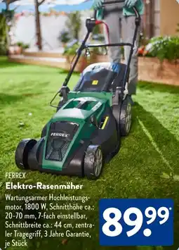 Aldi Süd FERREX Elektro-Rasenmäher Angebot