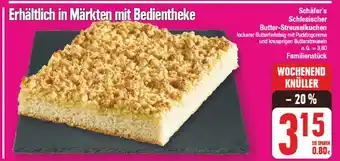 Edeka Schäfer's schlesischer butter-streuselkuchen Angebot