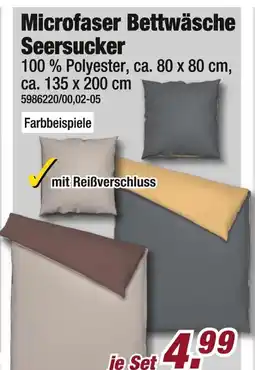 Poco Microfaser bettwäsche seersucker Angebot