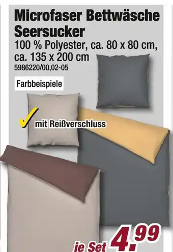 Poco Microfaser bettwäsche seersucker Angebot