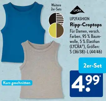 Aldi Süd UP2FASHION Ripp-Croptops Angebot