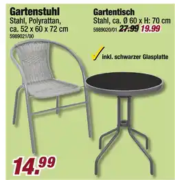 Poco Gartenstuhl oder gartentisch Angebot