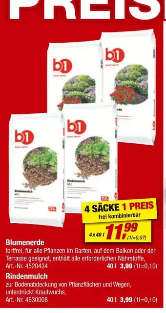 toom Baumarkt Blumenerde oder rindenmulch Angebot