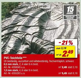 toom Baumarkt Pvc-teichfolie Angebot