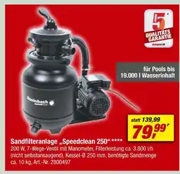 toom Baumarkt Steinbach sandfilteranlage „speedclean 250“ Angebot