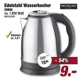 Poco Michelino edelstahl wasserkocher Angebot