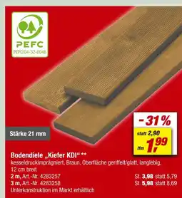 toom Baumarkt Pefc bodendiele „kiefer kdi“ Angebot