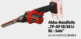 Hagebau Einhell akku-bandfeile „tp-ap 18/28 li bl - solo“ Angebot