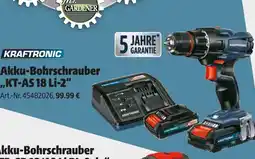 Hagebau Kraftronic akku-bohrschrauber kt-as 18 li-2 Angebot