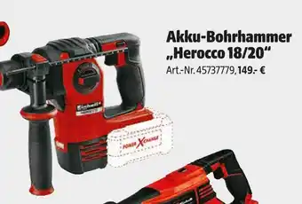 Hagebau Einhell akku-bohrhammer herocco 18/20 Angebot