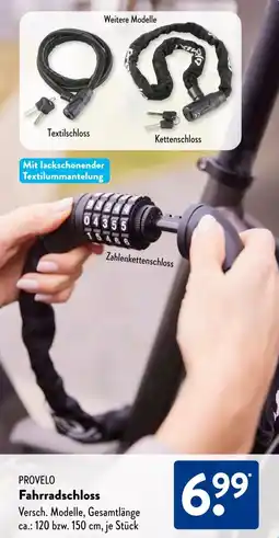 Aldi Süd PROVELO Fahrradschloss Angebot