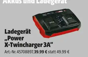 Hagebau Einhell ladegerät power x-twincharger 3a Angebot