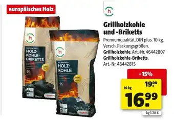 Hagebau Grillholzkohle und -briketts Angebot