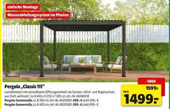 Hagebau Mr. gardener pergola „classic 111“ Angebot