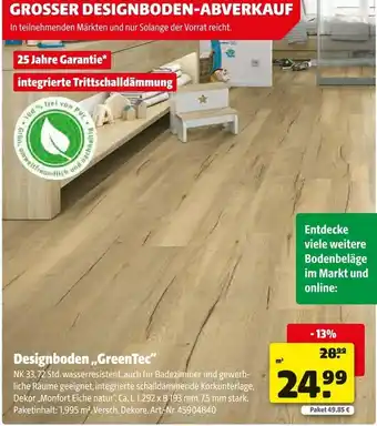 Hagebau Greentec designboden Angebot