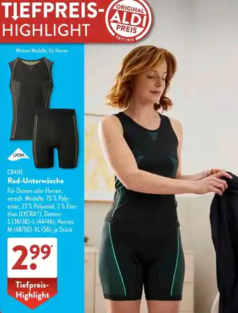 Aldi Süd CRANE Rad-Unterwäsche Angebot