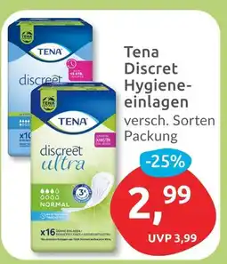 Budni Tena tena discreet hygieneeinlagen Angebot